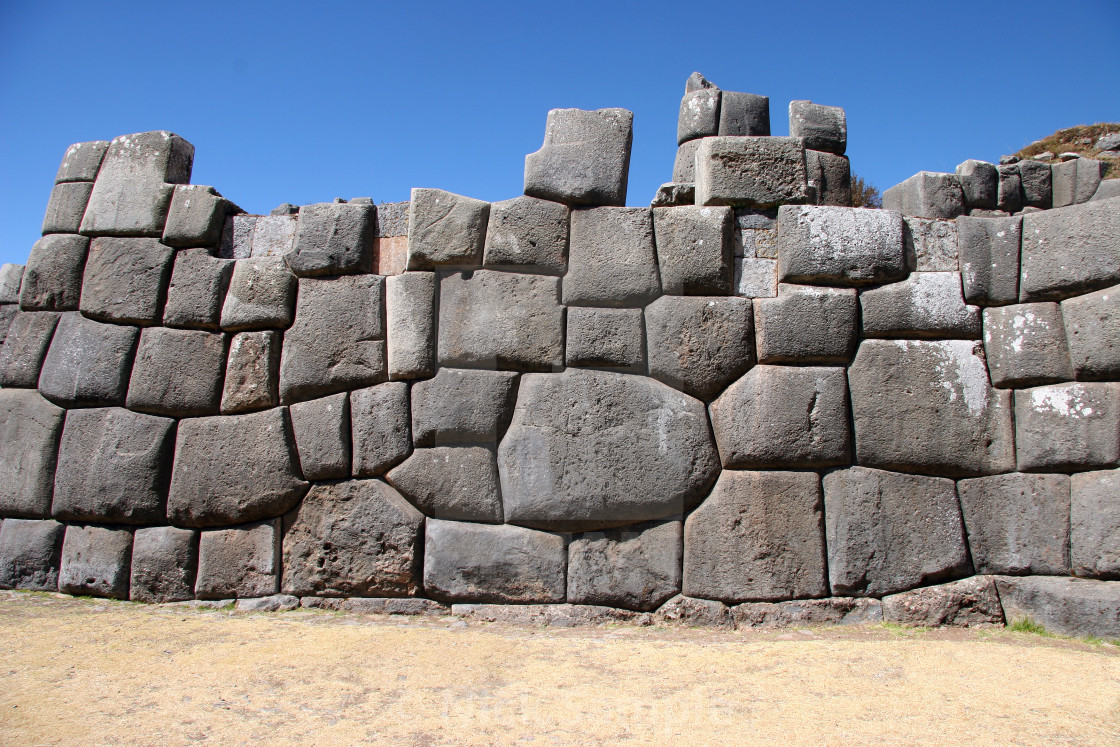 "The Ancient Lego Bricks of Sacsayhuaman" stock image