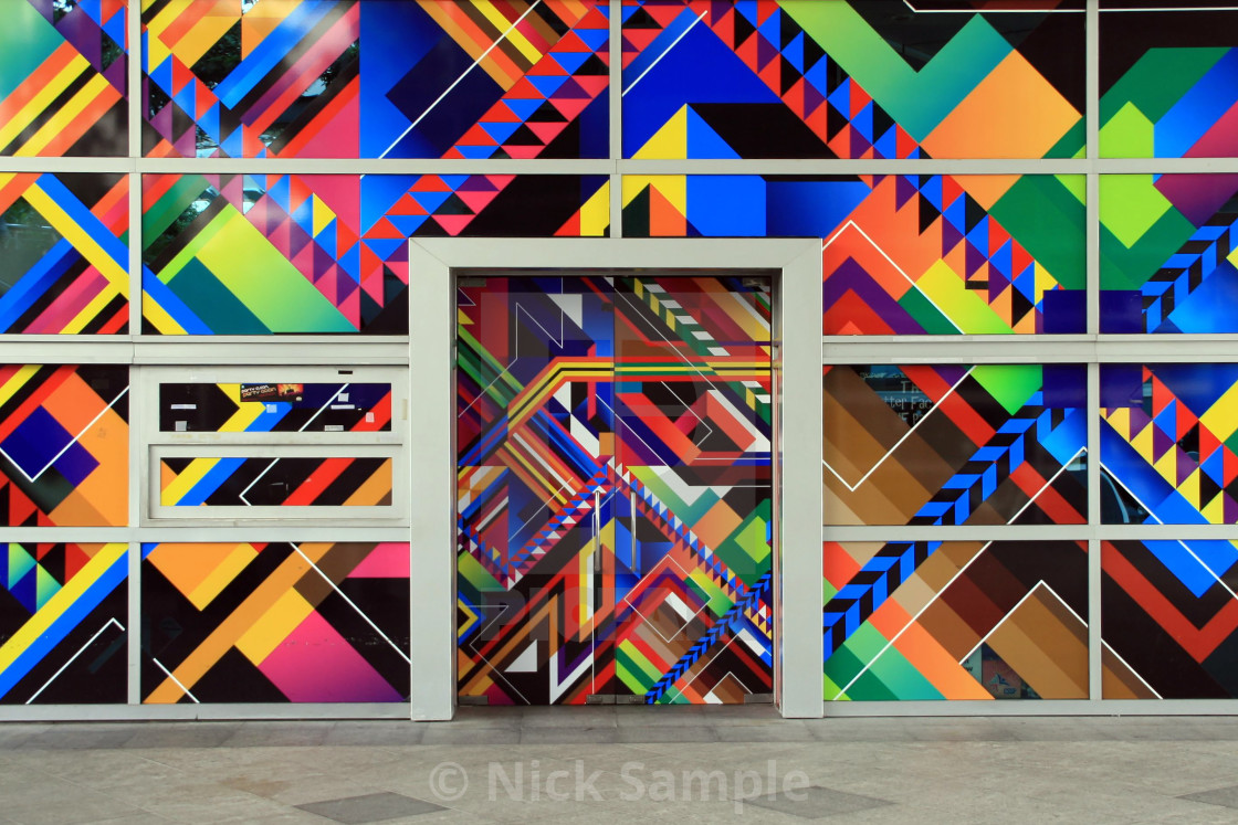 "Geometric Entrance" by Nick Sample - $12.16 "Geometric Entrance" stock image
