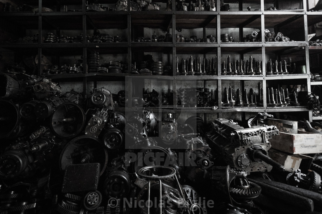 "Mechanic store in Bangkok" by Nicolas Biglie - $22.95 "Mechanic store in Bangkok" stock image
