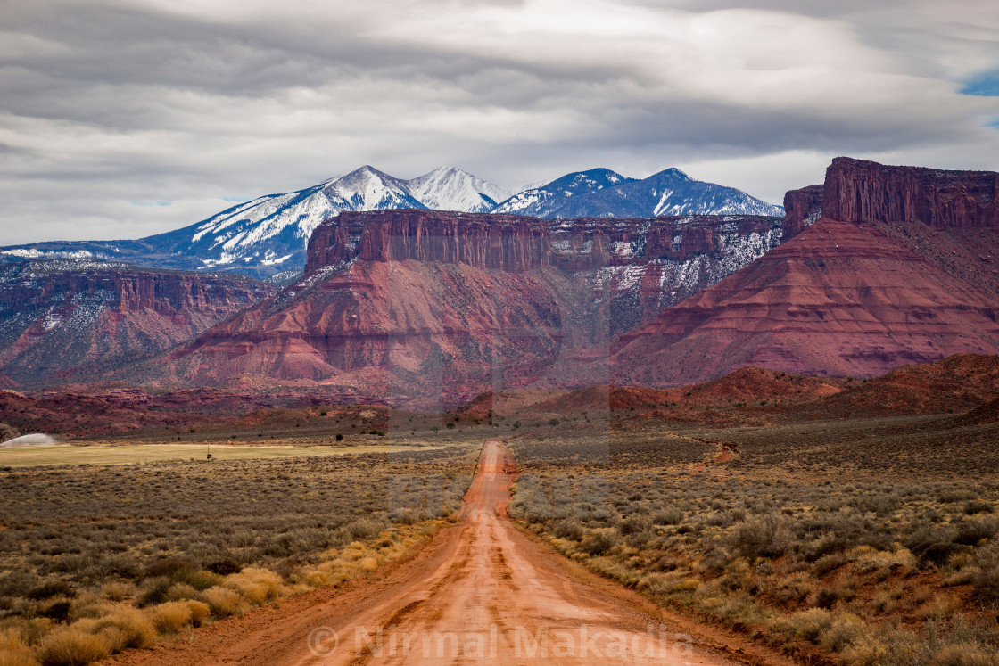 "Unbeaten Path - Castle Valley - Utah" stock image