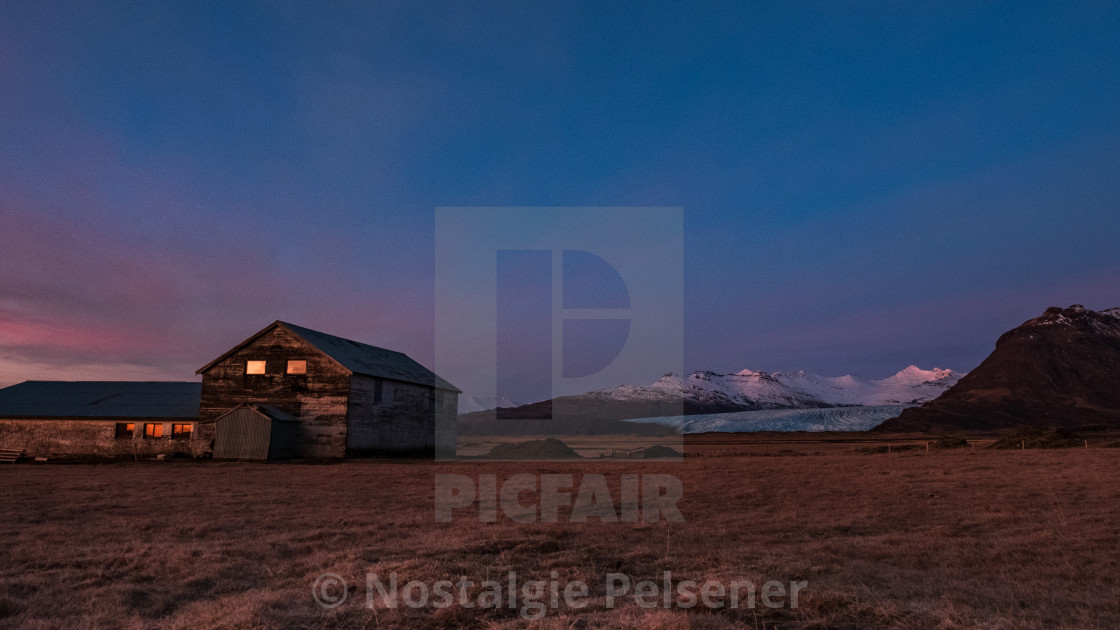 "Icelandic Winter daylight" by Nostalgie Pelsener - £31.00 "Icelandic Winter daylight" stock image