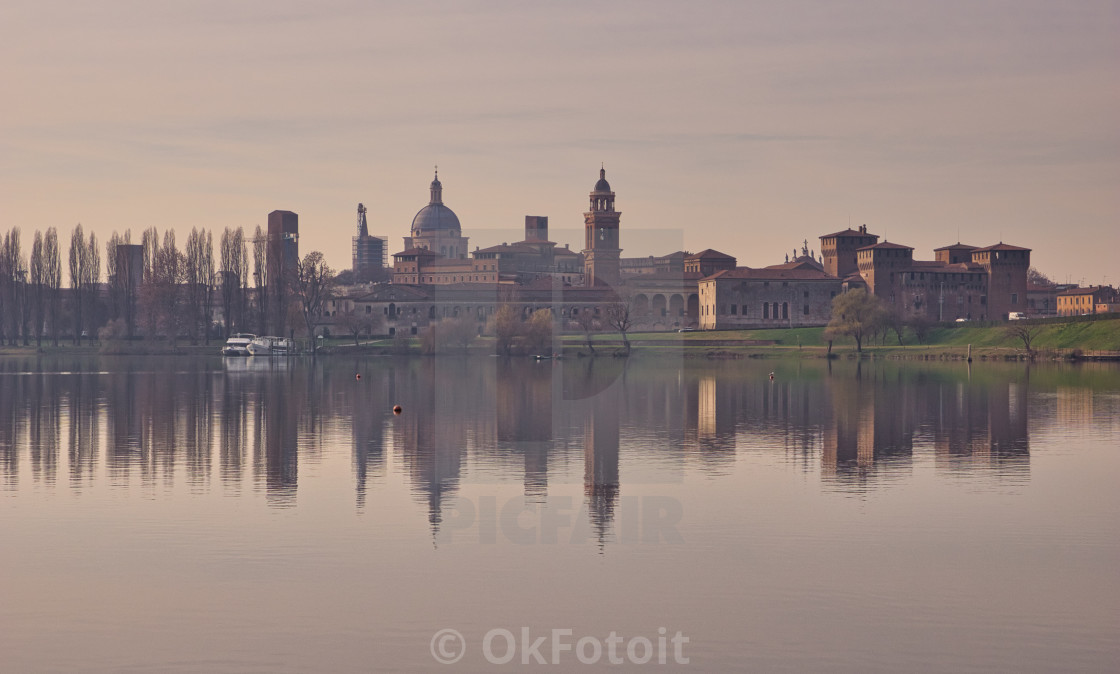 "Landscape of Mantua in autumn" stock image