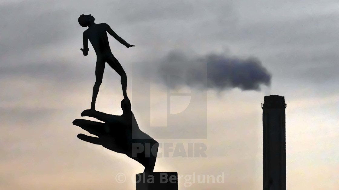 "Statue in Millesgården at Lidingö." stock image