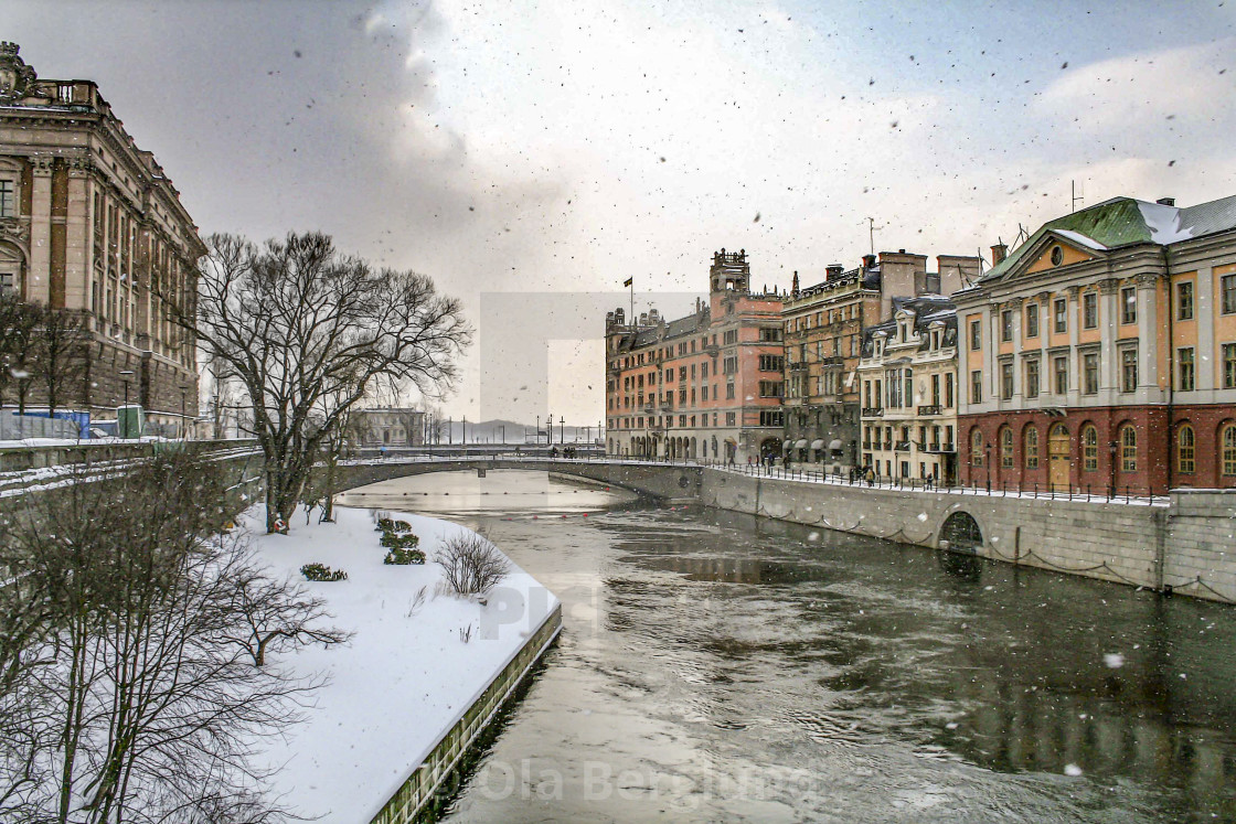 "Strömmen and Riksbron in Stockholm." stock image