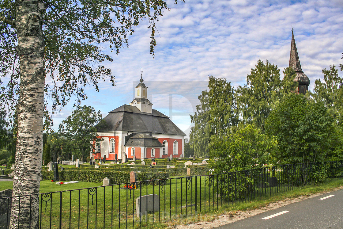 "Borgsjö church in Ånge municipality, Sweden." stock image