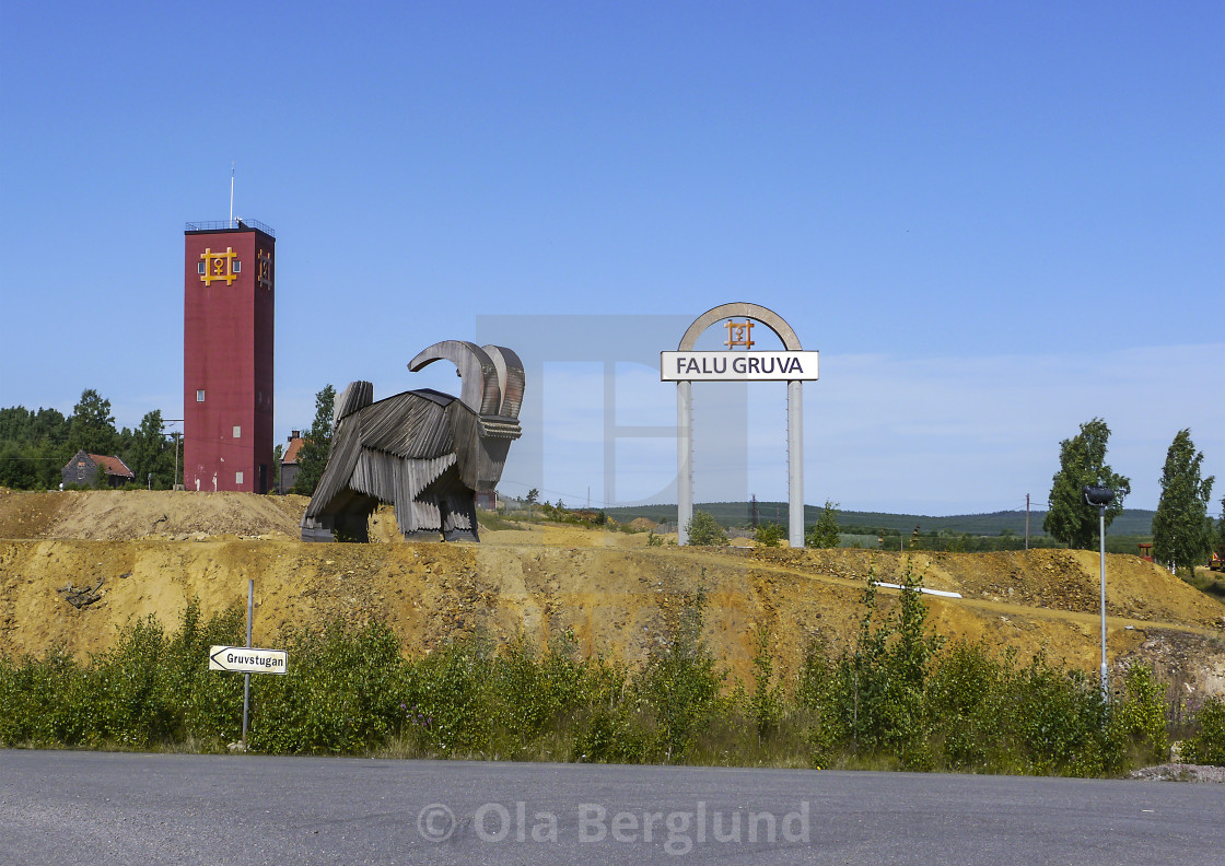 "Copper Mine in Falun, Sweden." stock image