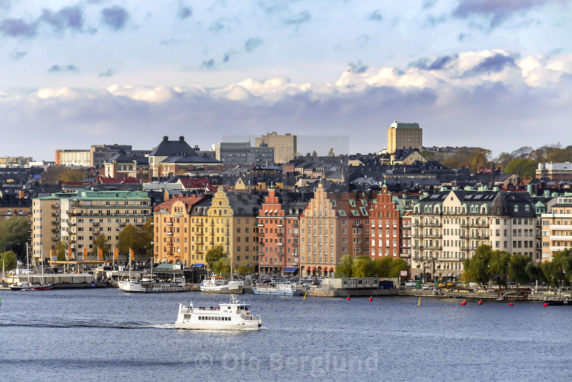 "Söder Mälarstrand in Stockholm." stock image