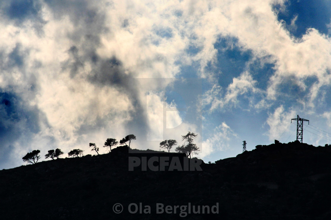 "View from Roquebrune Cap Martin in France." stock image