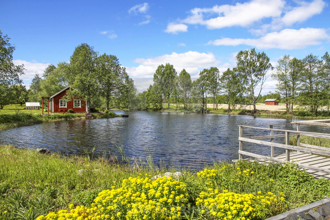 "Nature in Ockelbo in Sweden." stock image