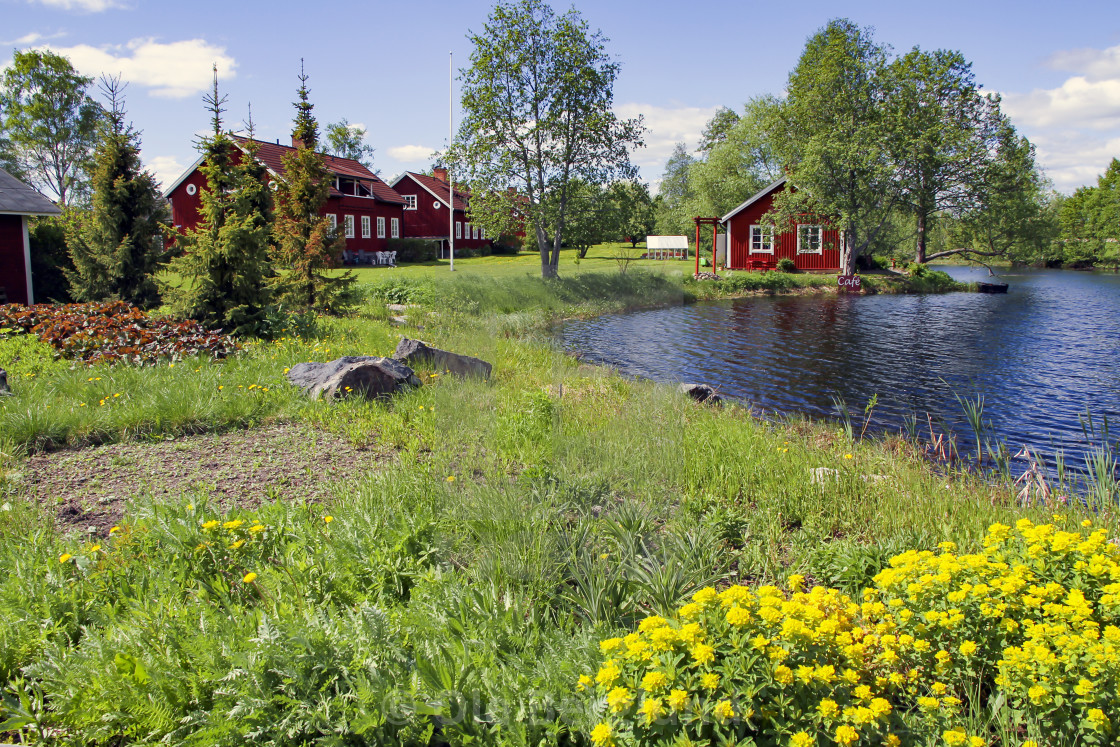 "Nature in Ockelbo in Sweden." stock image