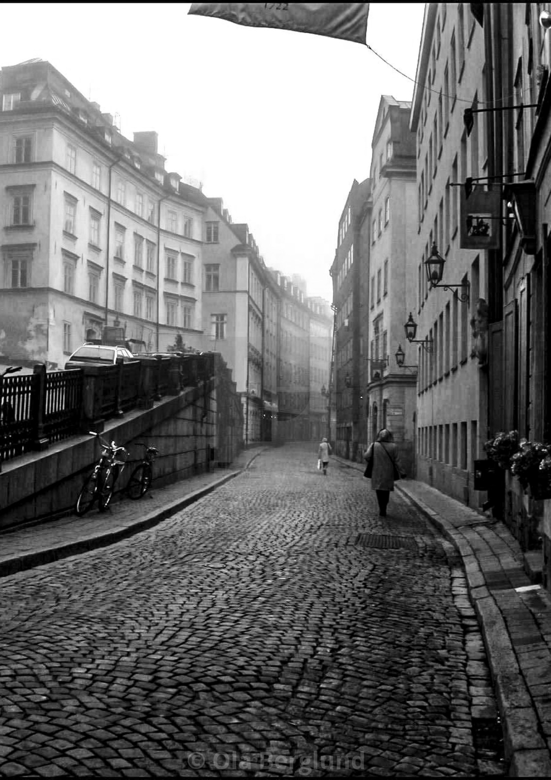 "Alley in Old Town in Stockholm." stock image