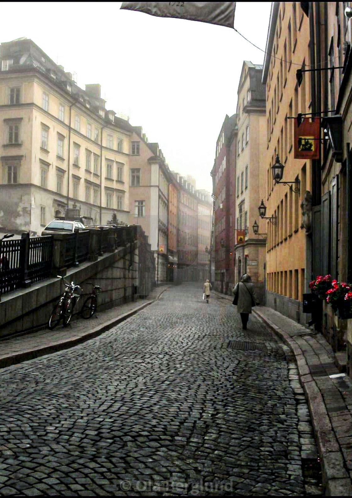 "Alley in Old Town in Stockholm." stock image