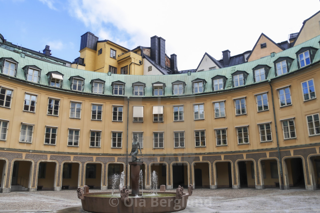 "Brantingtorget in Old Town, Stockholm." stock image