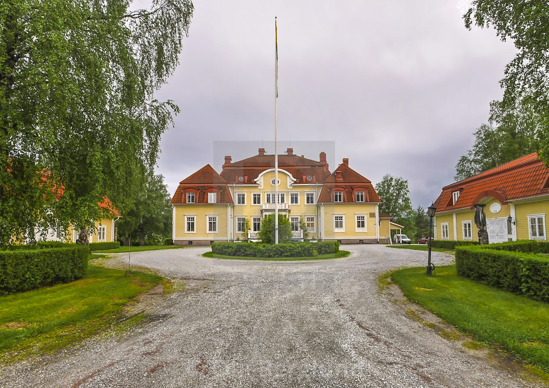 "Mansion in Torpshammar Ånge, Sweden" stock image