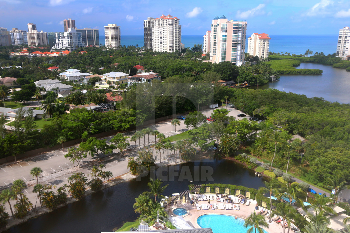 "Naples Grand Beach Resort FL" stock image