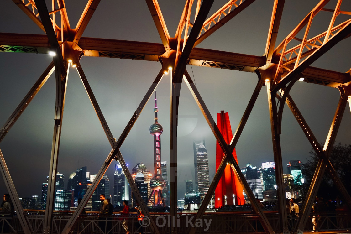 "Shanghai Bund Scenery" stock image