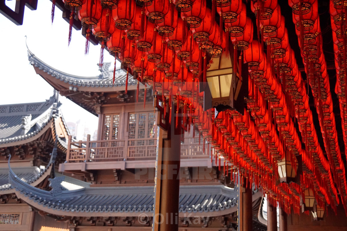 "Shanghai Temple Impression" stock image