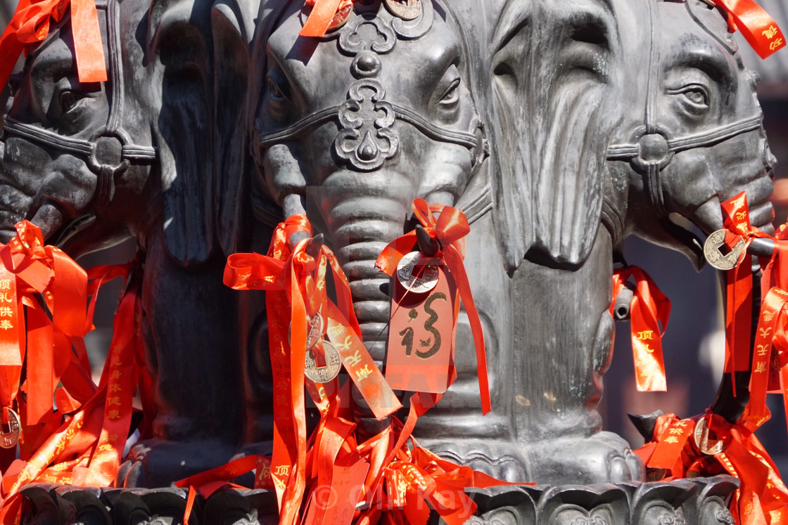 "Shanghai Temple Impression" stock image