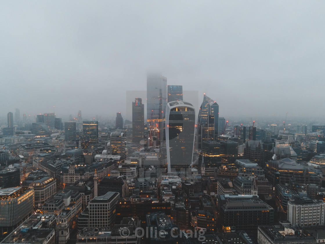 "London City at dusk" by Ollie Craig - £18.60 "London City at dusk" stock image