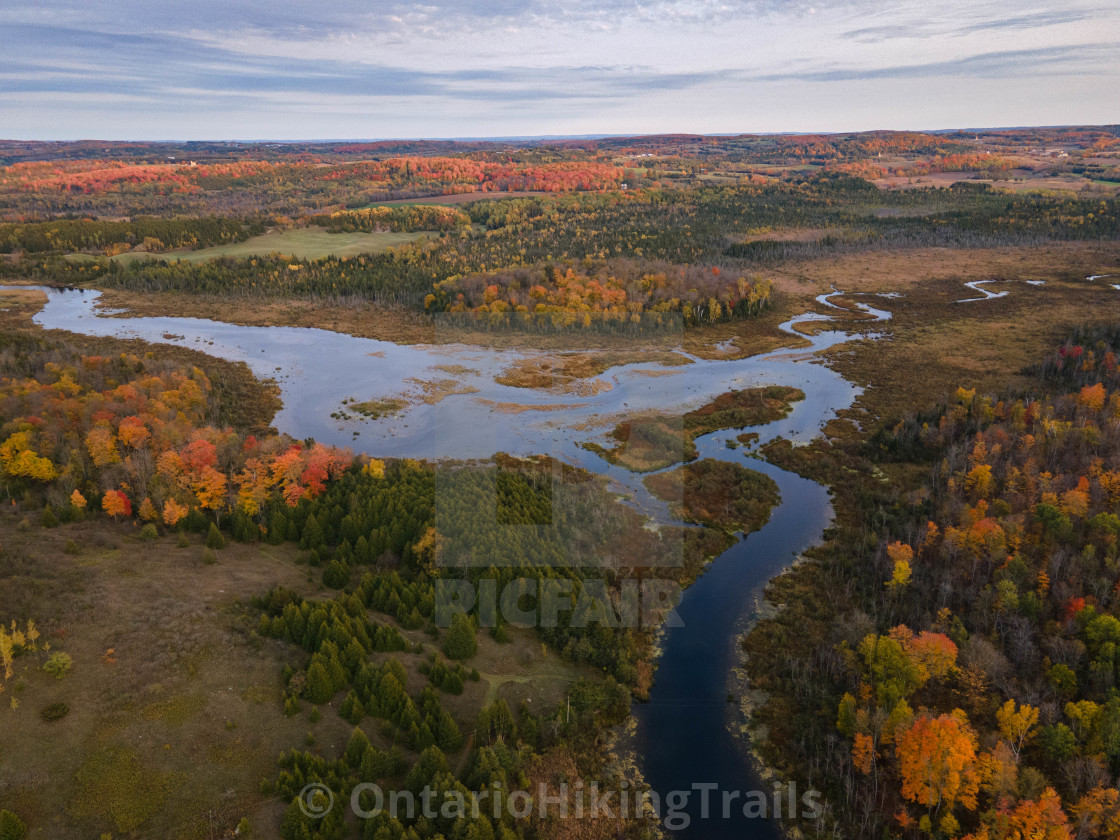 "Windy Ridge Lookout Over Pigeon River" stock image