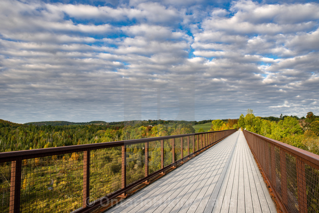 "Doube's Trestle Bridge Kawartha Trans Canada Trail" stock image