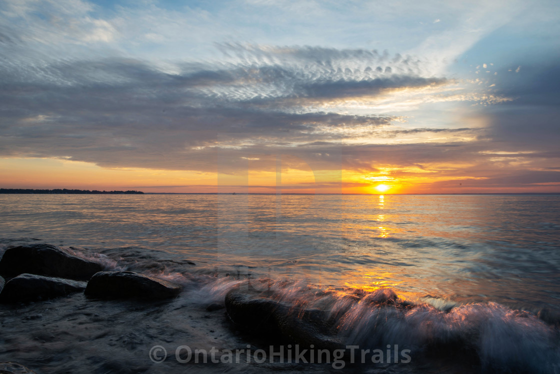 "Sibbald Pt Sunset 2" stock image