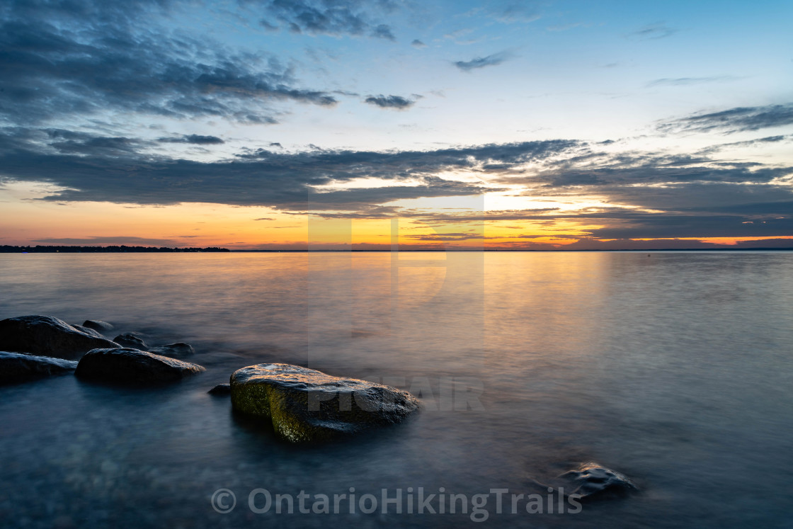 "Sibbald Pt Sunset 4" by OntarioHikingTrails - $12.57 "Sibbald Pt Sunset 4" stock image