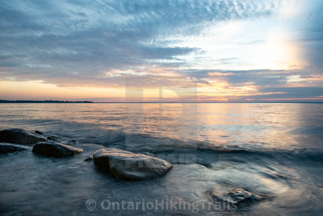 "Sibbald Pt Sunset 3" stock image