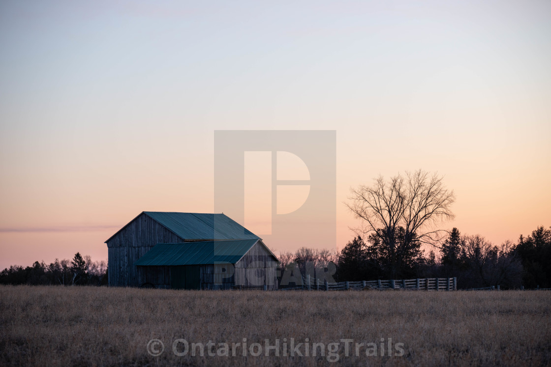 "Morning Farm Field" stock image