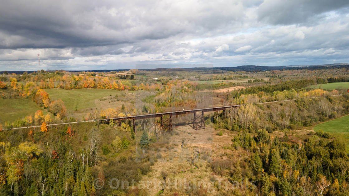 "Doubes Trestle Bridge" stock image