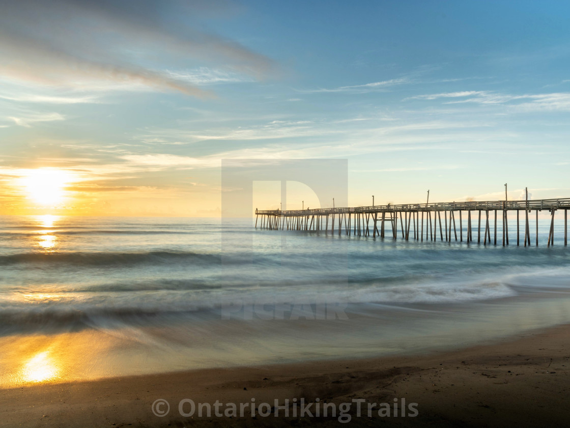 "Avon Pier Cape Hatteras" stock image