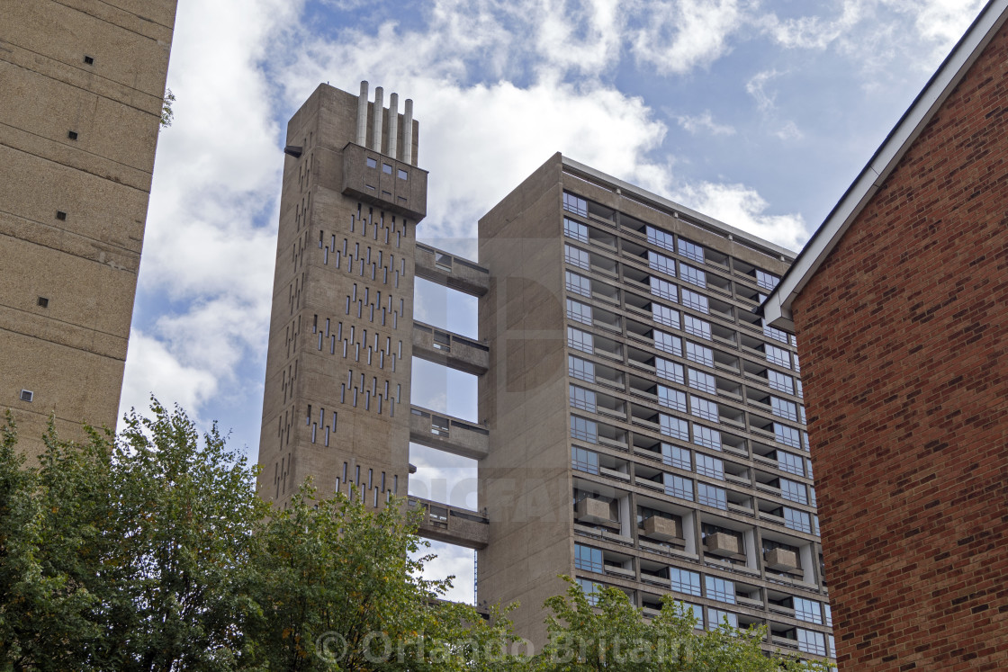 "Balfron Tower - Brutalist Tower Block" by Orlando Britain - $23.30 "Balfron Tower - Brutalist Tower Block" stock image