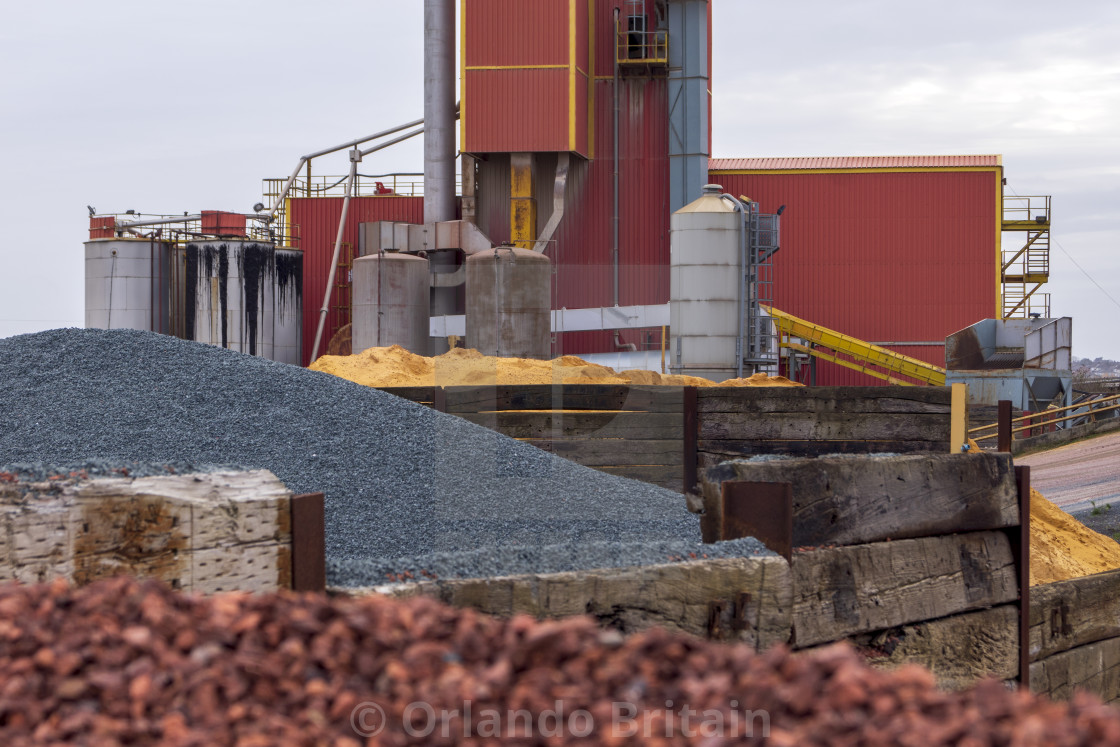 "Coloured Aggregate - Asphalt Plant Erith" by Orlando Britain - $15.54 "Coloured Aggregate - Asphalt Plant Erith" stock image
