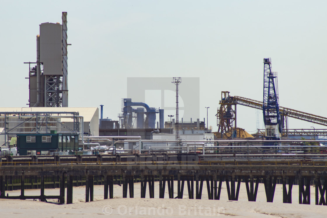 "Industrial Landscape - River Thames" by Orlando Britain - $15.53 "Industrial Landscape - River Thames" stock image