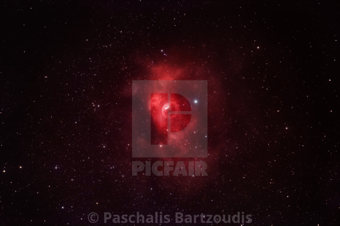 "NGC7635, the Bubble nebula in Cassiopeia (Ha version)" by Paschalis Bartzoudis - $13.78 "NGC7635, the Bubble nebula in Cassiopeia (Ha version)" stock image