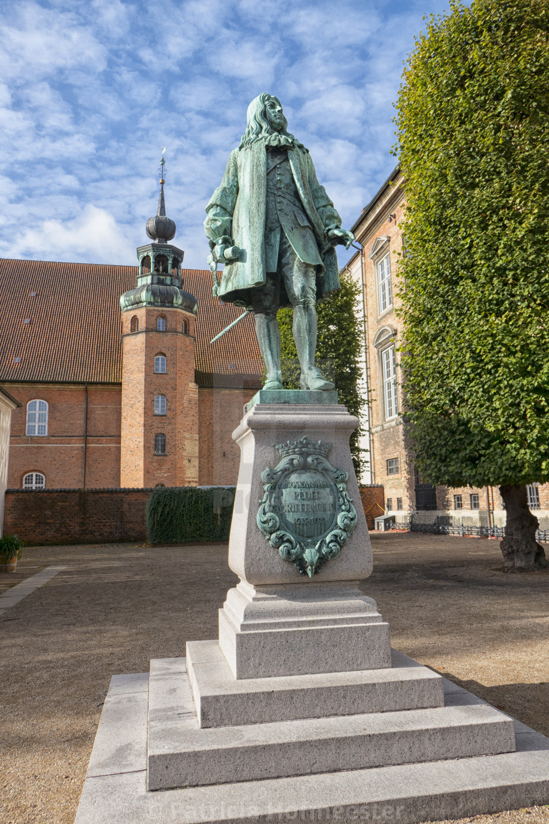 "The statue of Chancellor Peder Griffenfeld in Copenhagen, Denmar" by Patricia Hofmeester - £12.40 "The statue of Chancellor Peder Griffenfeld in Copenhagen, Denmar" stock image