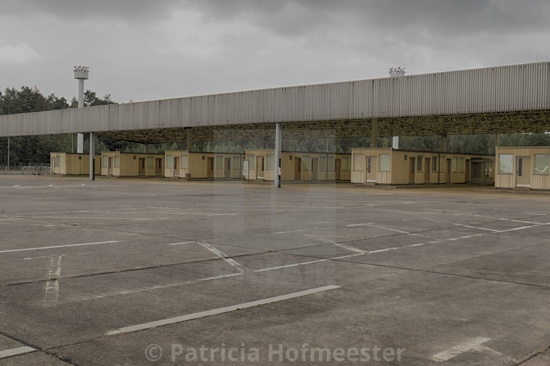 "Memorial site at Helmstedt–Marienborn border crossing, former" by Patricia Hofmeester - £12.40 "Memorial site at Helmstedt–Marienborn border crossing, former" stock image