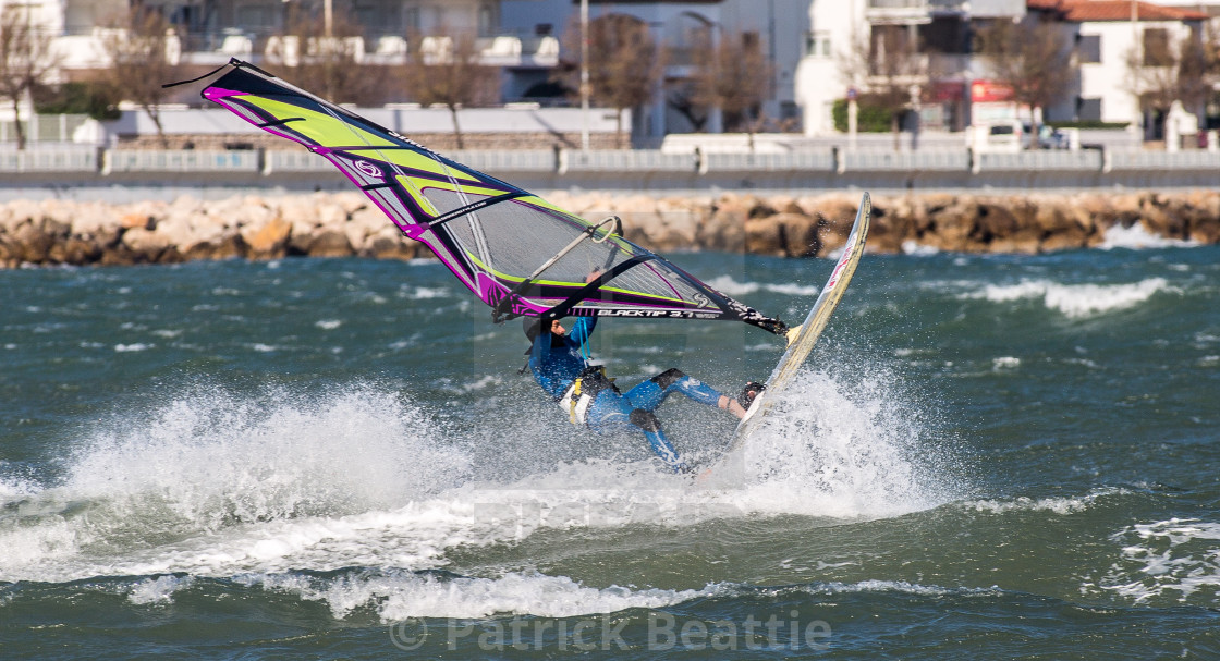 "Windsurfer - L'Escala" by Patrick Beattie - $15.59 "Windsurfer - L'Escala" stock image