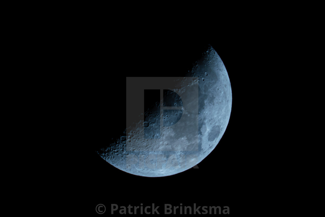 "Blue Half Moon" stock image