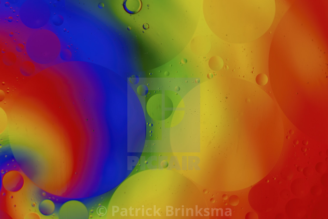 "Water, Oil and Colorful Backlight" by Patrick Brinksma - $12.24 "Water, Oil and Colorful Backlight" stock image