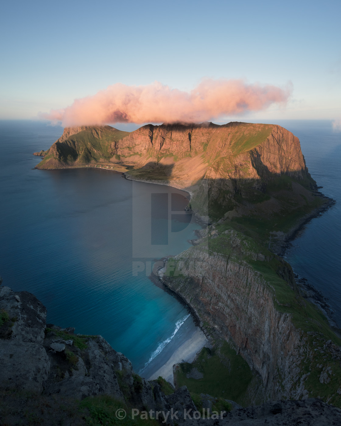 "Værøy Sunrise" by Patryk Kollar - £24.80 "Værøy Sunrise" stock image