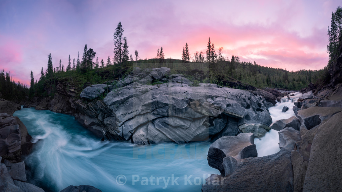 "Sunset in northern Norway" by Patryk Kollar - £24.80 "Sunset in northern Norway" stock image