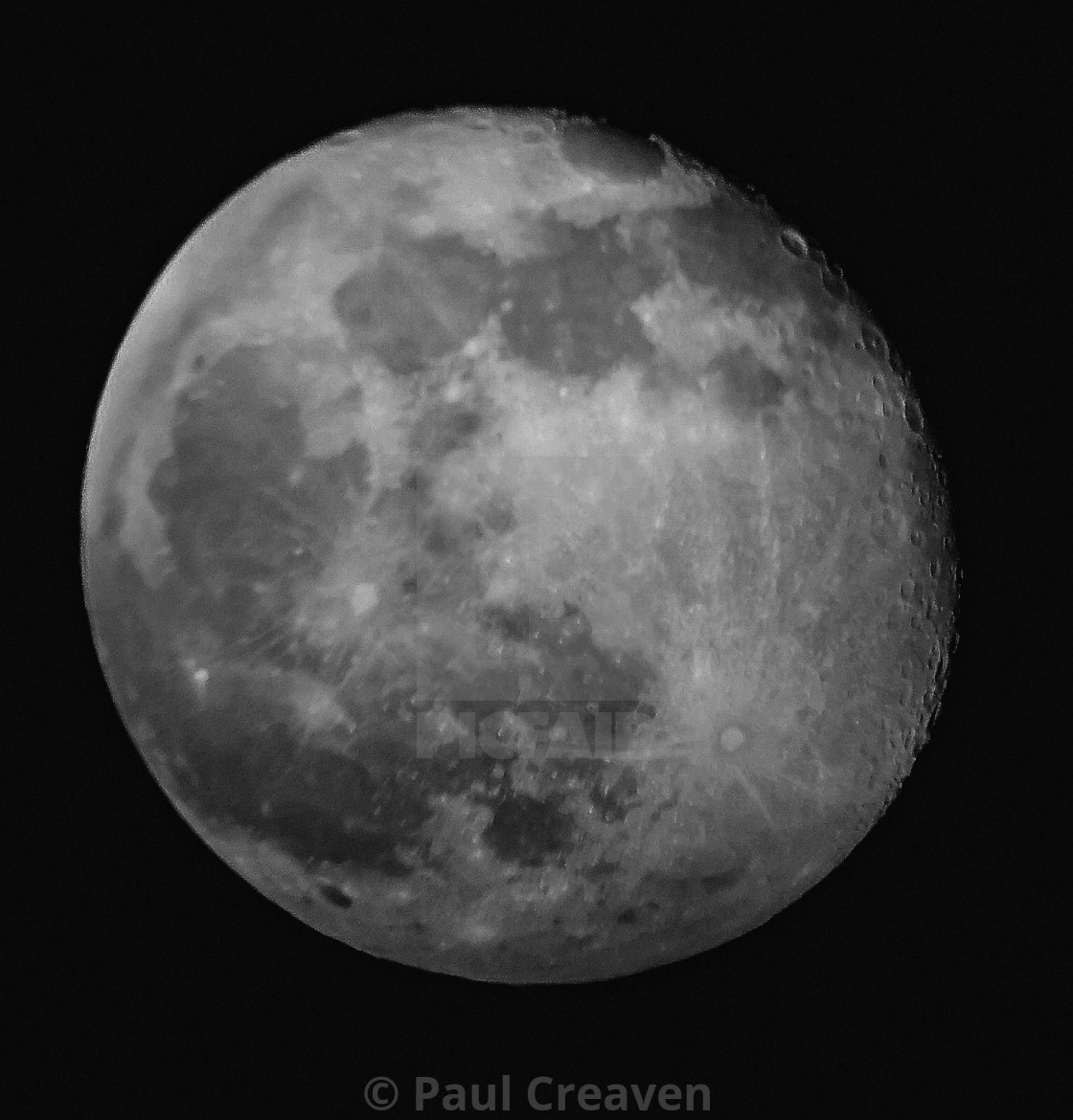 "Not quite the Full Moon" by Paul Creaven - $15.59 "Not quite the Full Moon" stock image