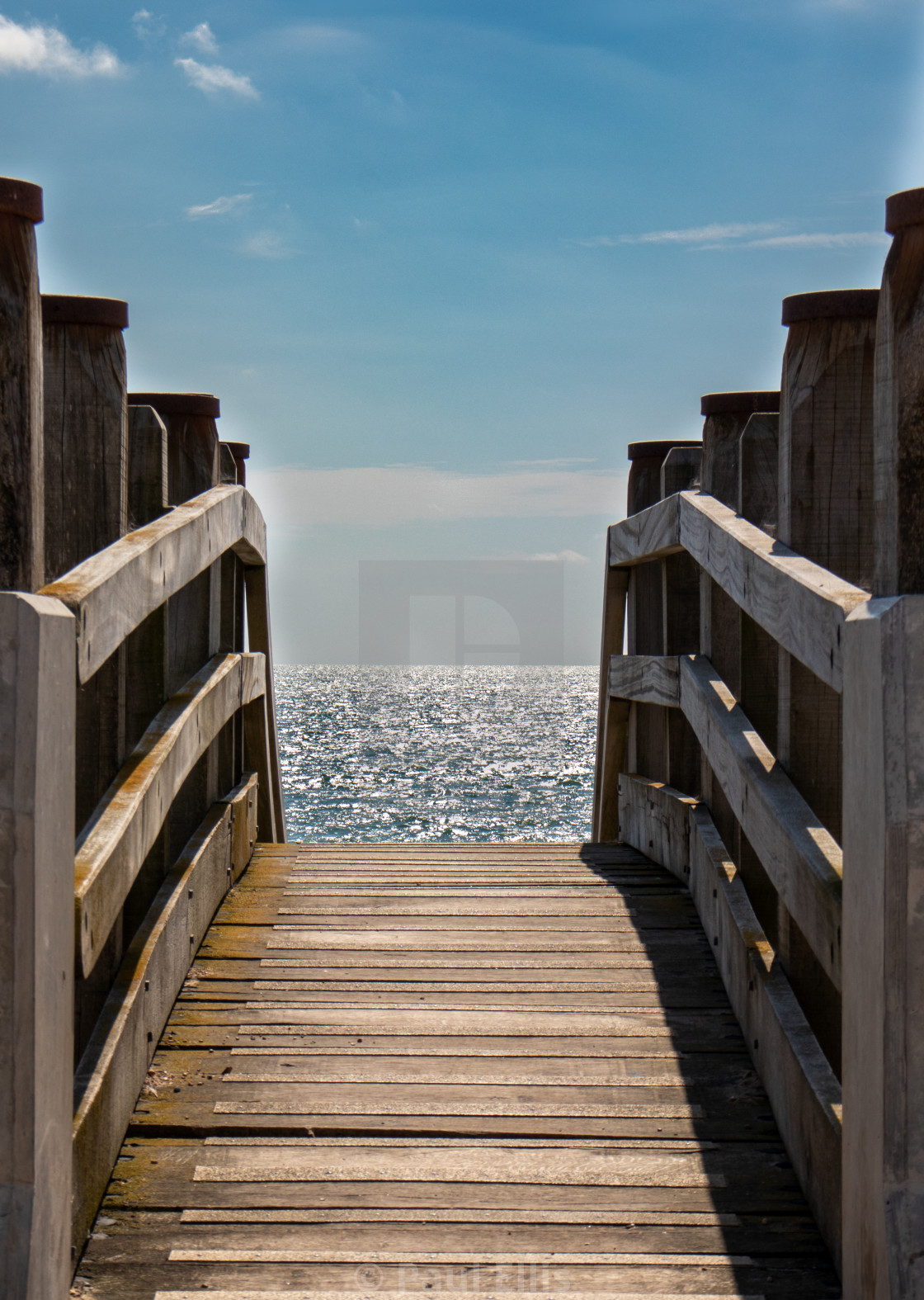 "Path to the sea" stock image