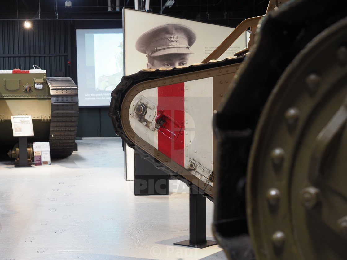 "WW1 Tank at Bovington Tank Museum" stock image