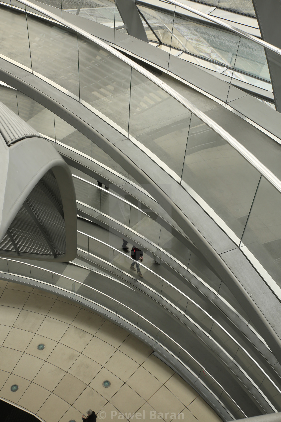 "The spiral path" stock image