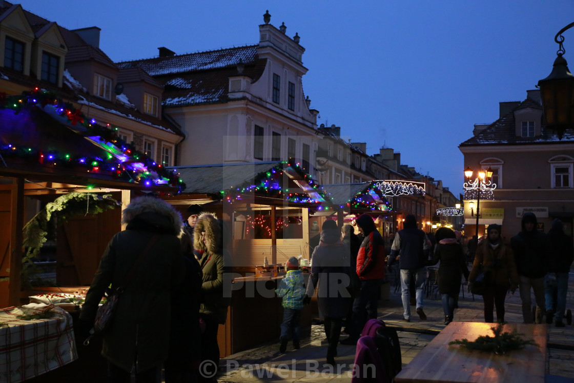 "Sandomierz Old Town & Christmas Market" stock image