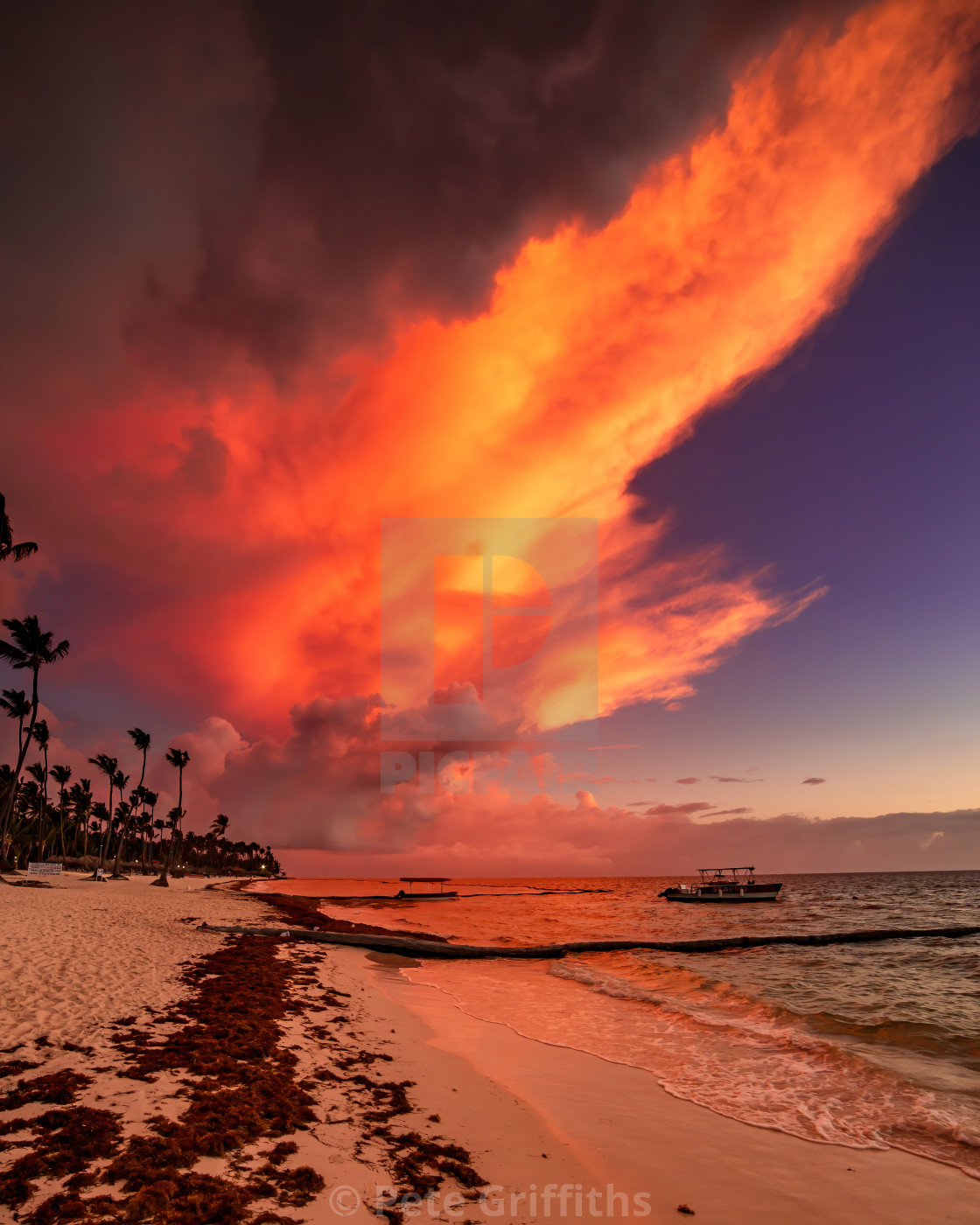 "Sunrise over the beach" stock image