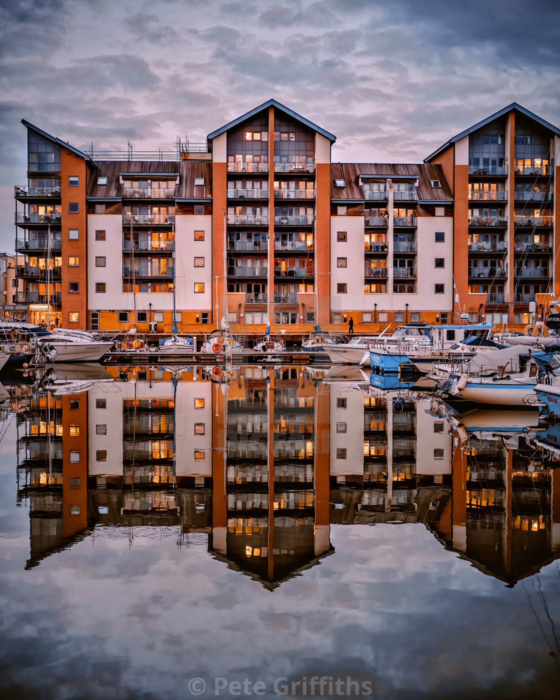 "Portishead Reflections" stock image