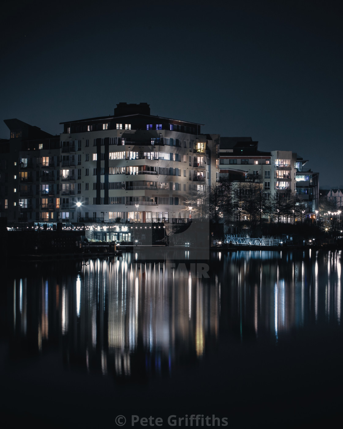 "Bristol Houses on the Water" stock image